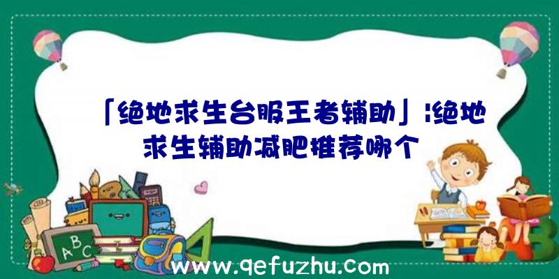 「绝地求生台服王者辅助」|绝地求生辅助减肥推荐哪个